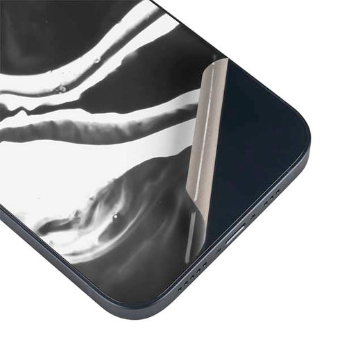 Black Marble Ink iPhone 14 Plus Skin